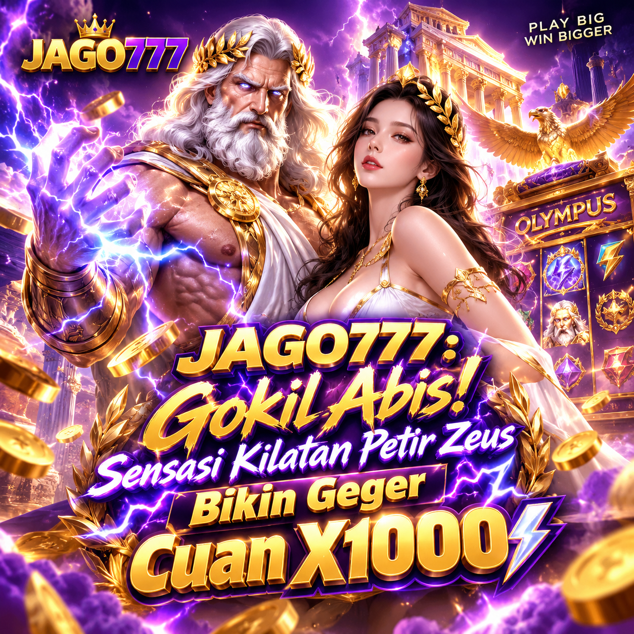 JAGO777: Sensasi Kilatan Petir Zeus Bikin Geger Auto Pecah X1000